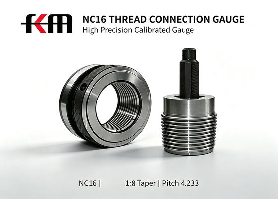 API NC16 Working Thread Ring and Plug Gauge with GCr15 Tool Steel for High Wear-Resistance