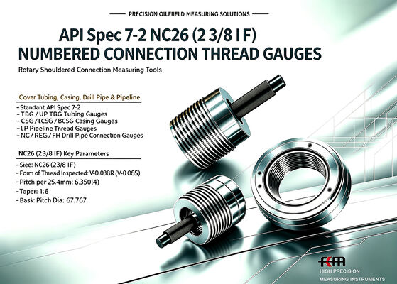 NC26(2 3/8 IF) Rotary Shoulder Thread Working Ring and Plug Gauge API Spec 7 2 Oilfield Drilling Connection Gauge Professional Manufacturer