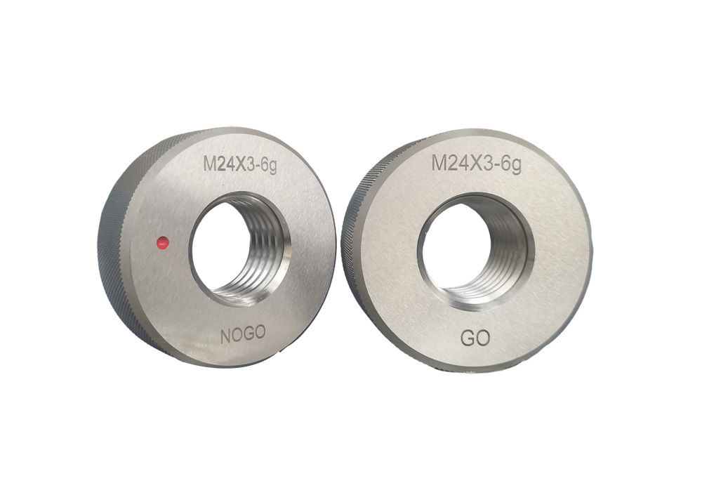 High Precision M24.0 GO NOGO Metric Thread Ring Gauge for Threaded Parts Equipment with Internal First Grade Thread Machining Center