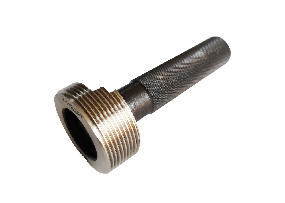 2"-11 BSPT Pipe Taper Thread Plug Gauge Inspection Tool for Mechanical Connections
