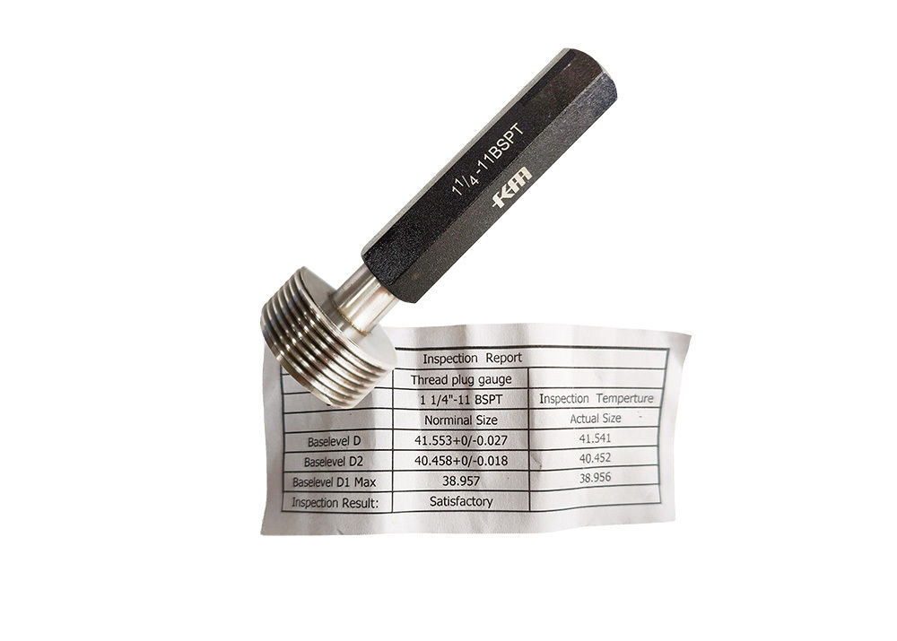 1" 1/4-11 BSPT Thread Plug Gauge for Measuring Tapered Pipe Threads in British Standard