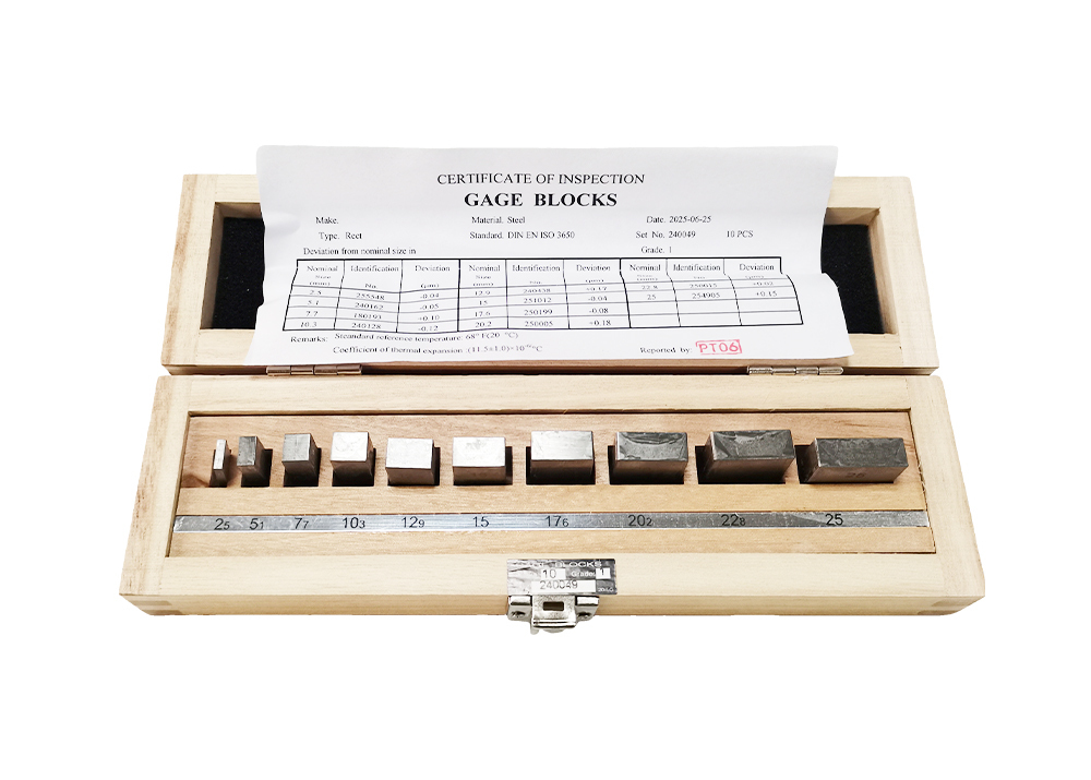 Rectangular Gauge Block Set 10Pcs Grade 1 For Laboratory Inspection And Calibration