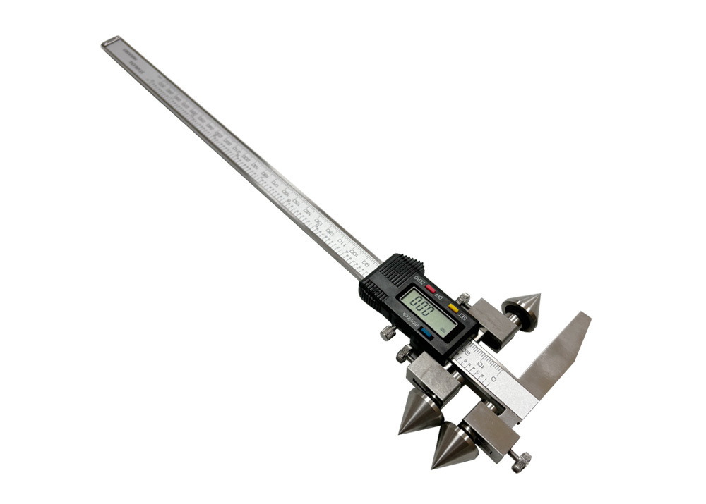 Precision-ground 20-300mm Apothem And Centerline Digital Caliper With 0.01mm / 0.0005" Resolution