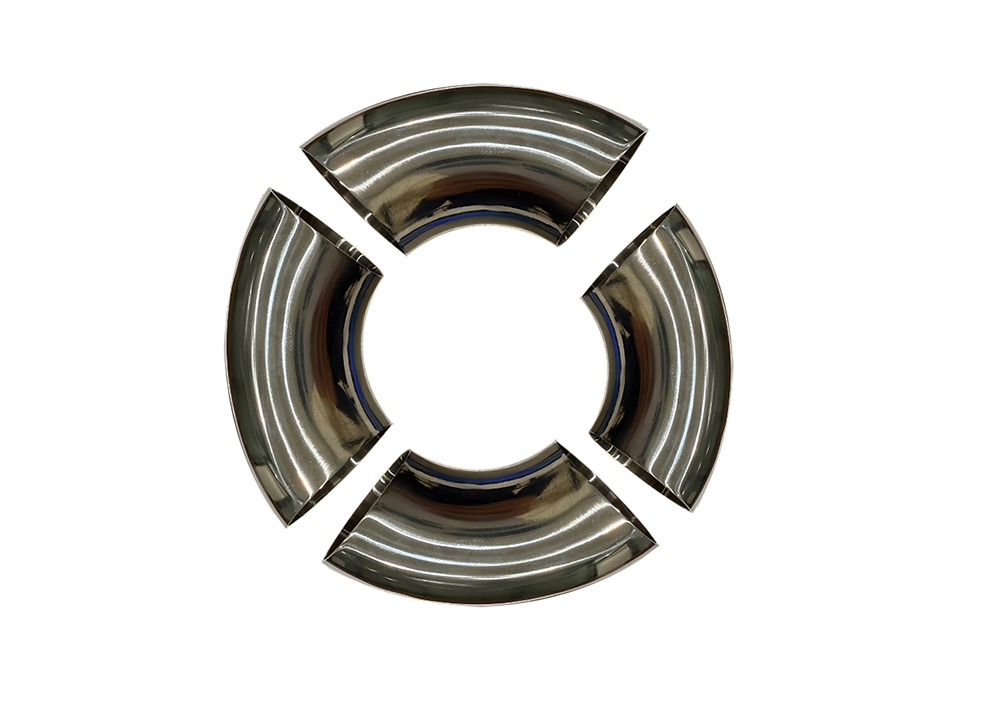 90 Degree Titanium Elbow Sanitary Pipe Fittings Titanium GR2 For Pharmaceutical Manufacturing