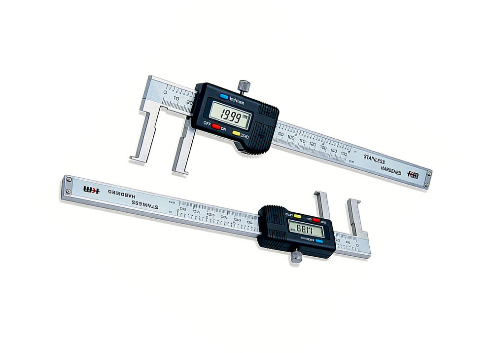 High Accuracy 30-300mm/1.2-12" Flat Point Internal Groove Electronic Digital Caliper for machine parts inner grooves Measurement