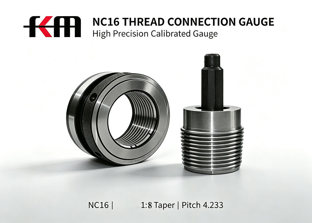 API NC16 Working Thread Ring and Plug Gauge with GCr15 Tool Steel for High Wear-Resistance