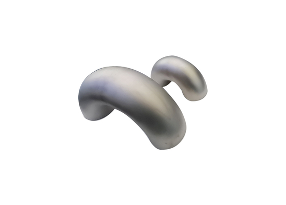 Lange radius terugbuiging titanium pijpfitting met materiaalaanduiding TA1/TA2/TA9/TA10/GR1/GR2/GR7/GR12/N5/N6