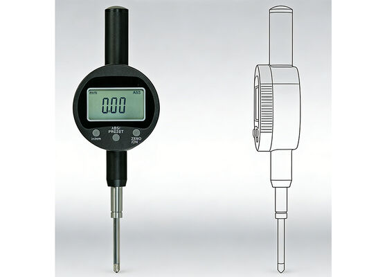 Hoge nauwkeurigheid en stabiele prestaties 0-25,4 mm bereik Elektronische meter met gegevensuitgang voor QC-inspectie